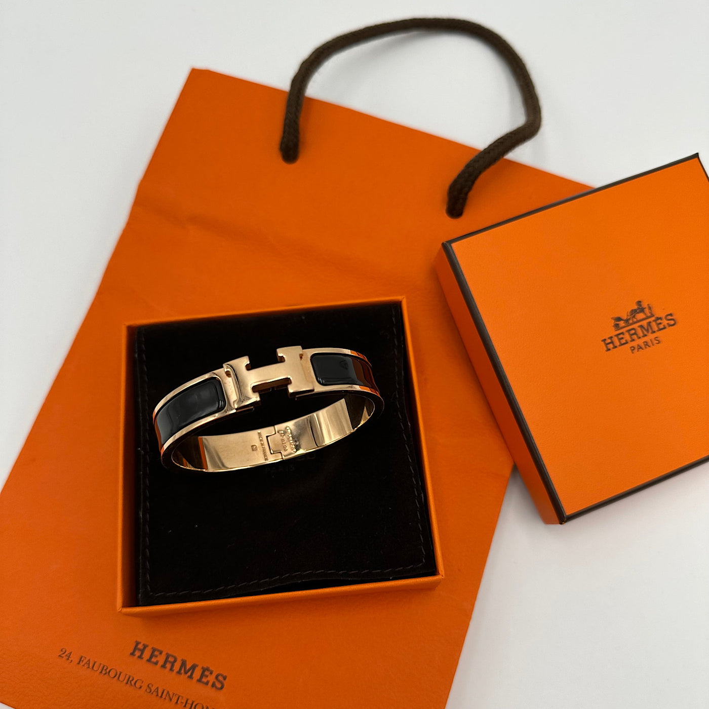 Bracelet Hermès "Clic H" – Élégance Intemporelle