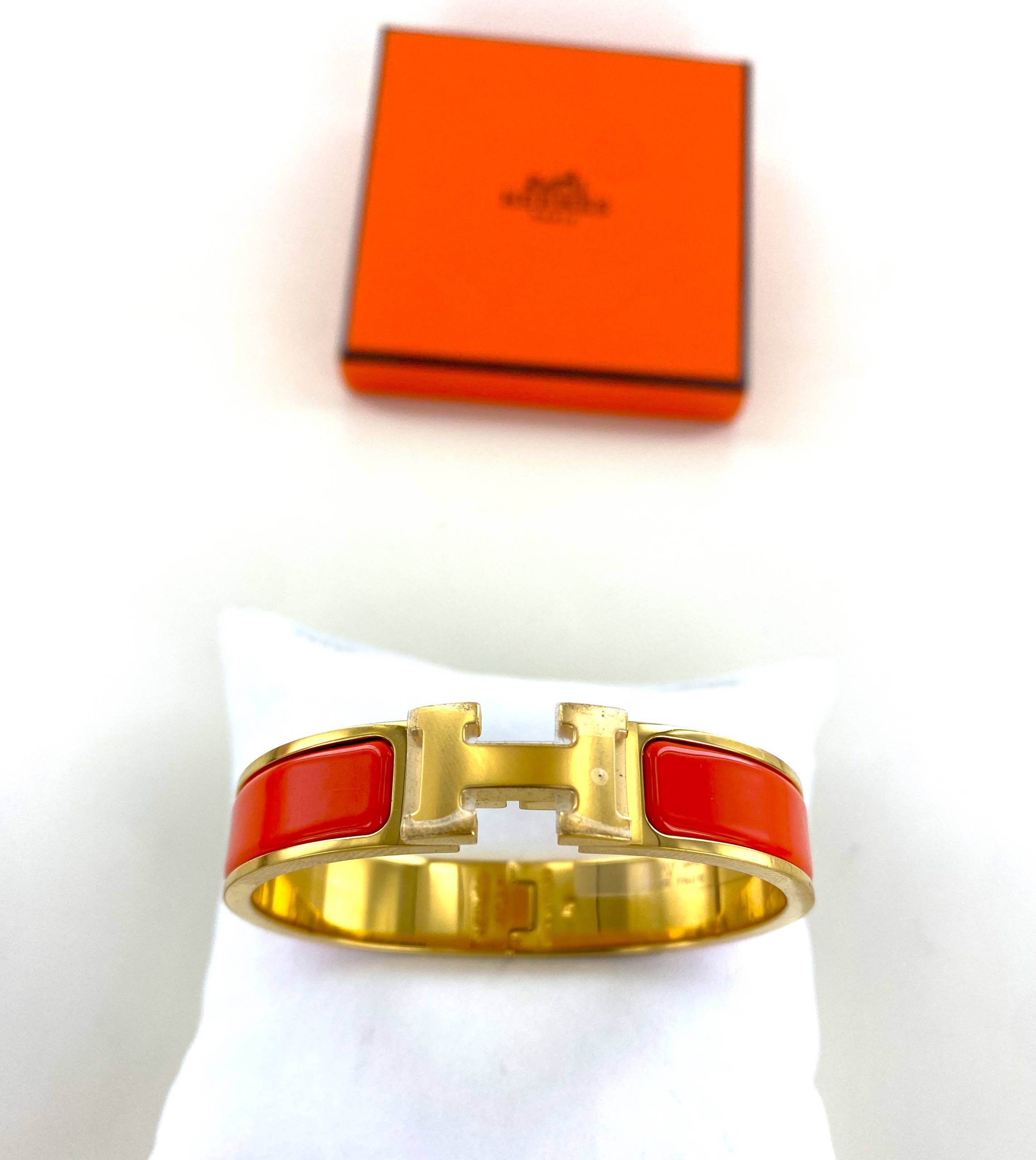 Bracelet Hermès "Clic H" – Élégance Intemporelle