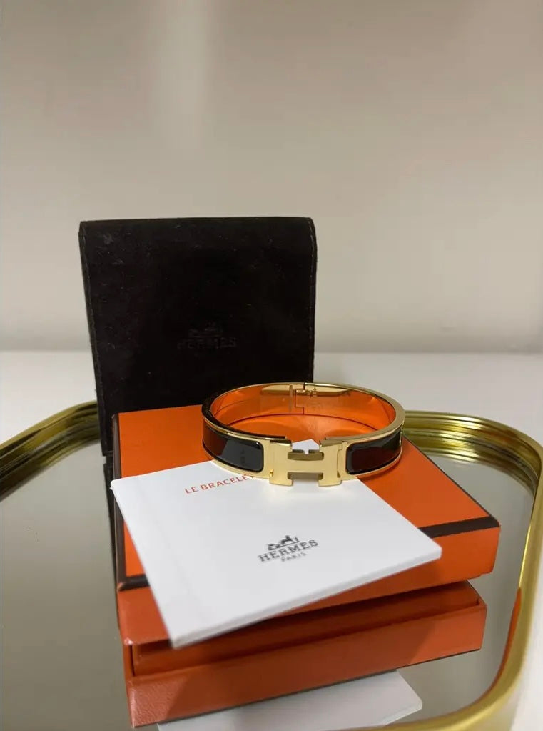 Bracelet Hermès "Clic H" – Élégance Intemporelle