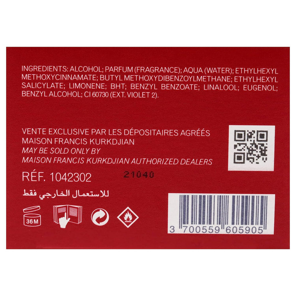 Baccarat Rouge 540 - Extrait de parfum 100ml