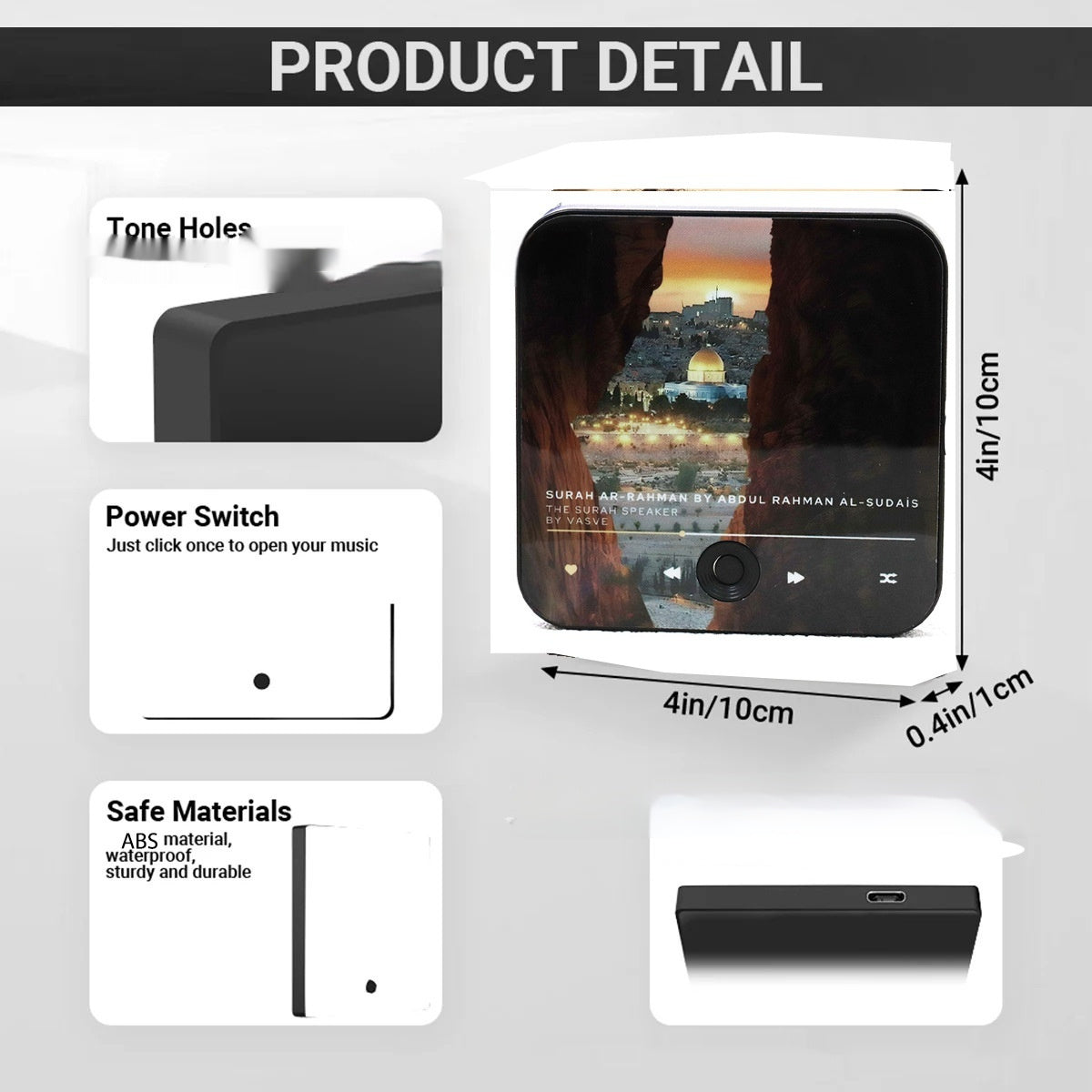 En Stock Boîte À Musique Réfrigérateur Aimants Coran